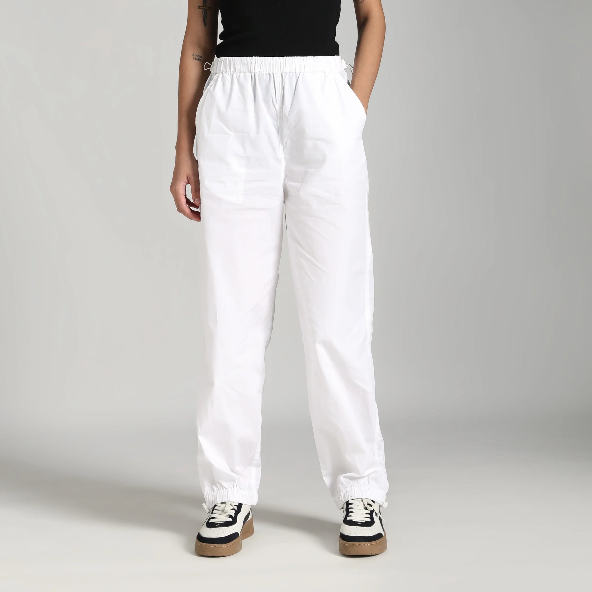 ★codegraphy★ Cotton wide parachute pants off white CBDUUWP Swish Parachute Pant – Cotton Candy LA