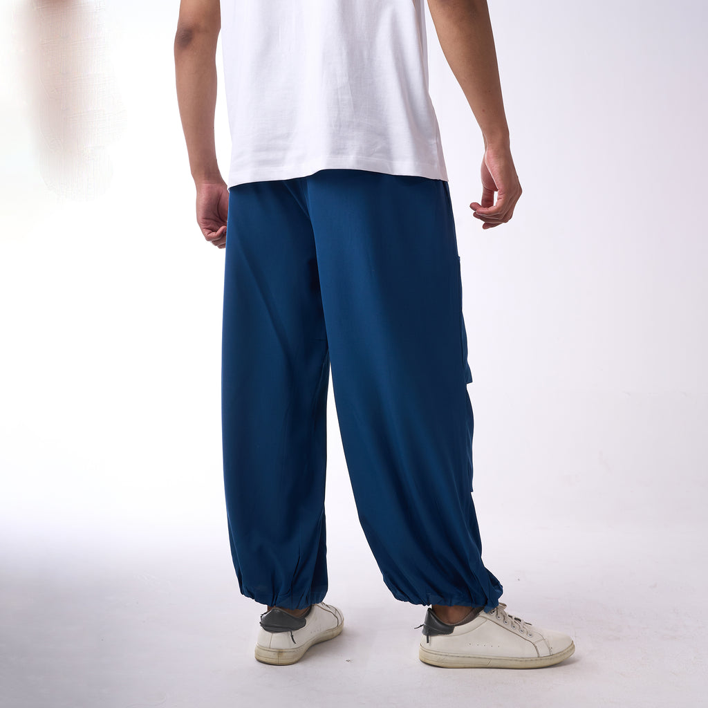 Blue Air Parachute Pants For Men