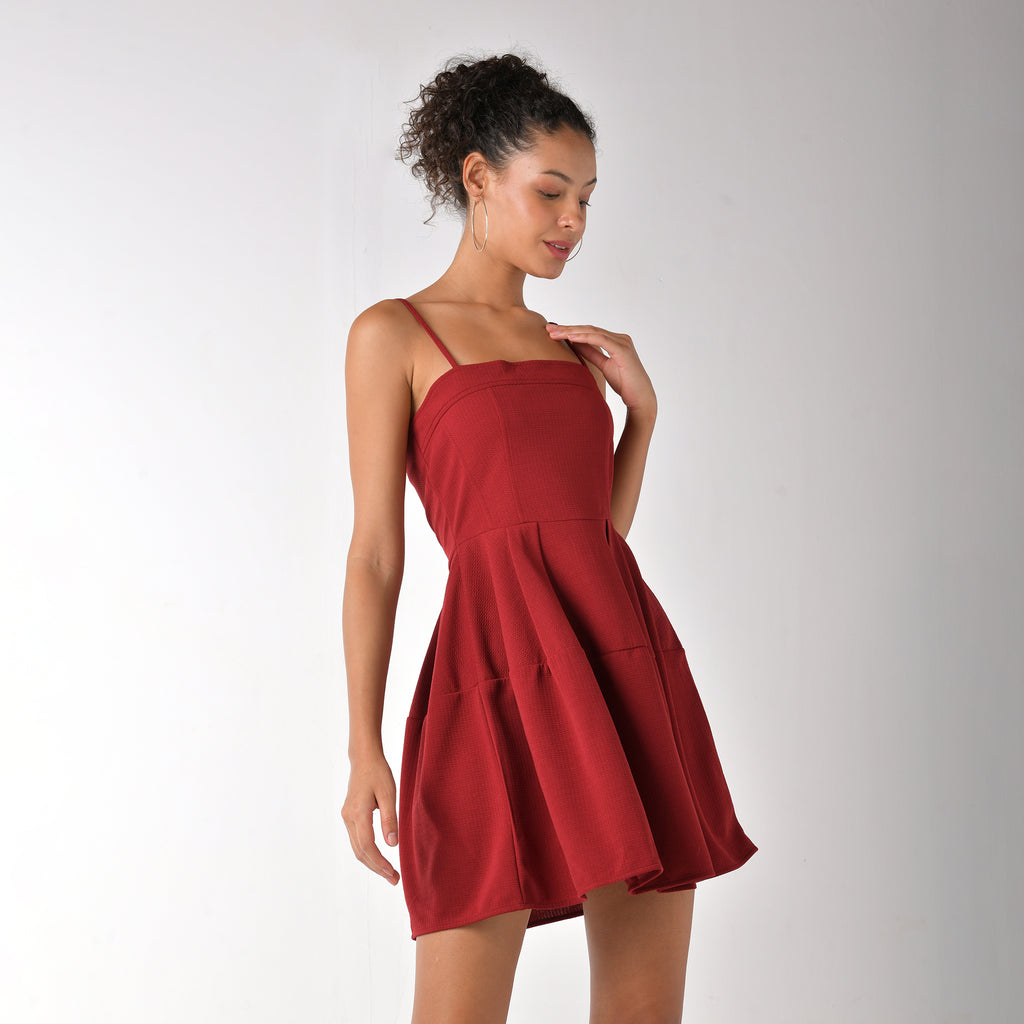 Fit & Flare Dress with Shrug