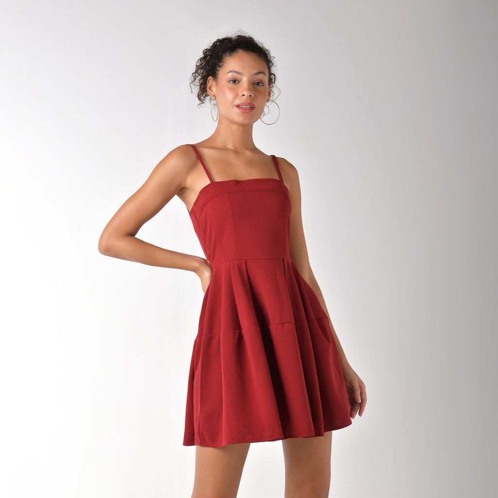 Fit & Flare Dress with Shrug