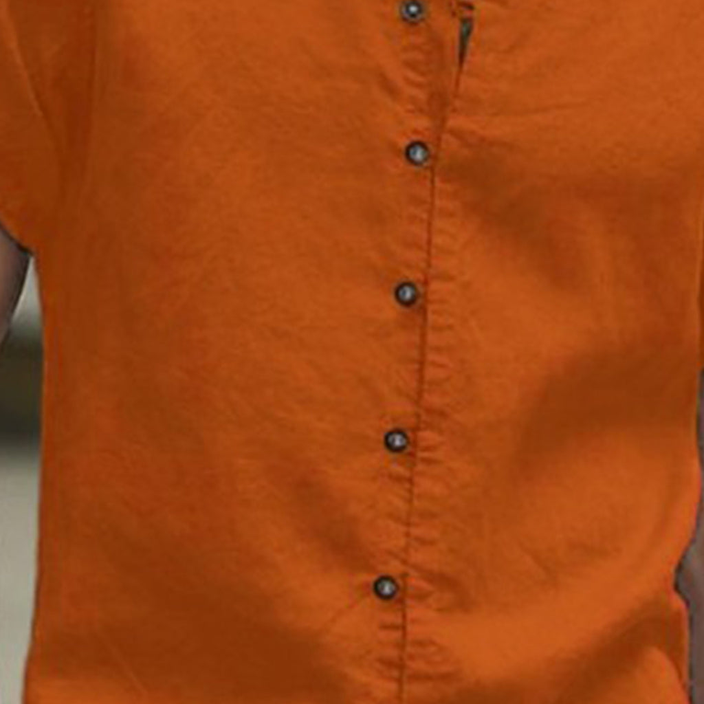 Orange retro-style holiday shirt