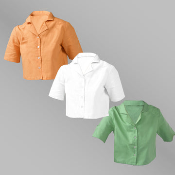 Crop Linen Shirts for women