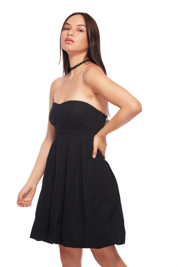 Off-shouldered balloon dress