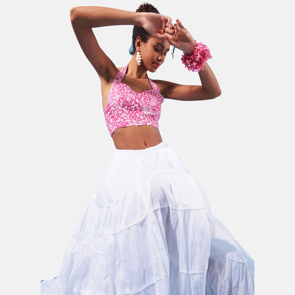 Pink Indie Halter Top - I Z F