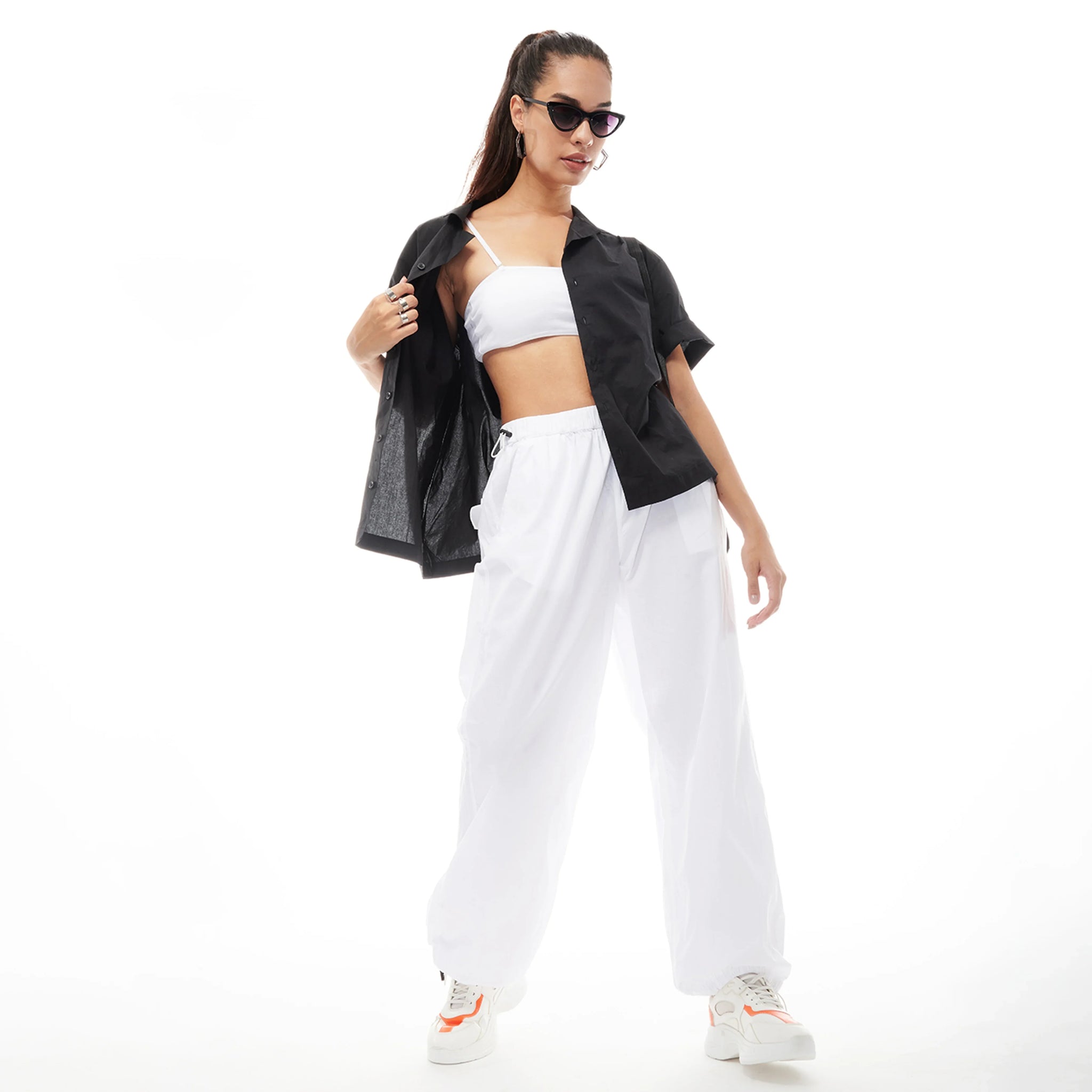 【SATIIIZ】Ronder Brushed Parachute Pants Parachute Pants - Unisex – I Z F