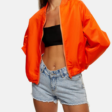 IZF Orange Zipper-Windbreaker-Jacket