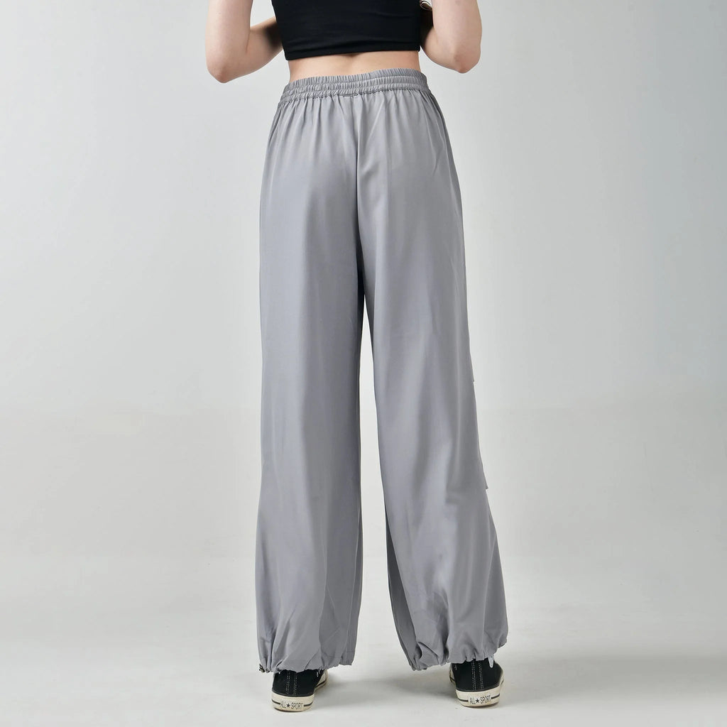 Air parachute pant Combo - Grey & Black - I Z F