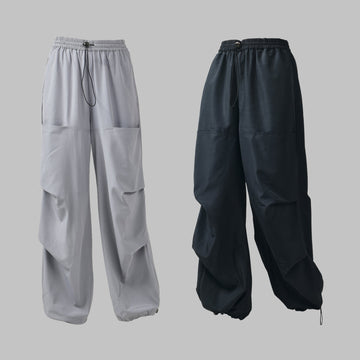 Air parachute pant Combo - Grey & Black - I Z F