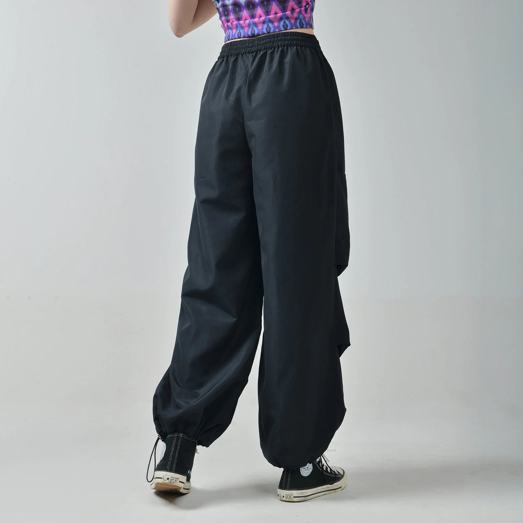 Air parachute pant Combo - Grey & Black - I Z F