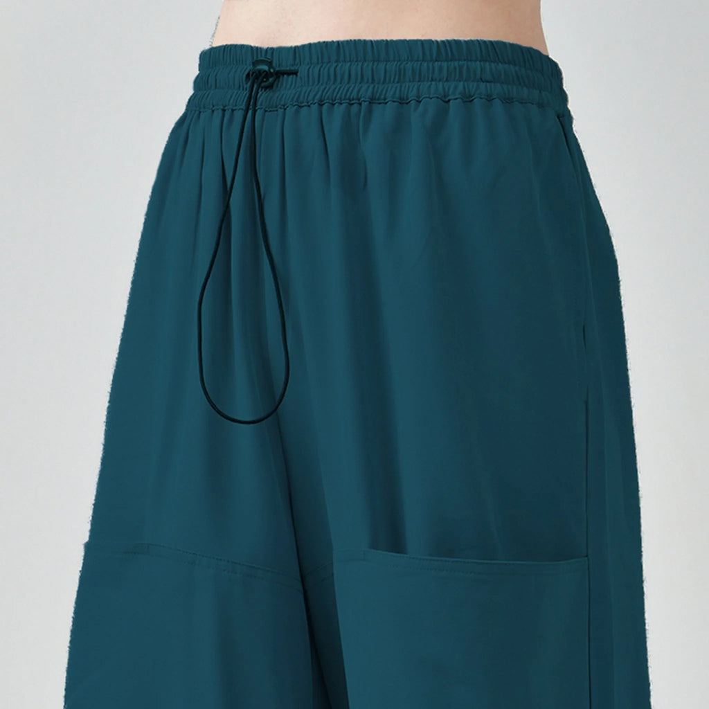 Air parachute pant Combo - Grey & Blue - I Z F