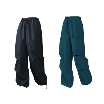 Air Parachute Pants Combo - Black & Blue - I Z F