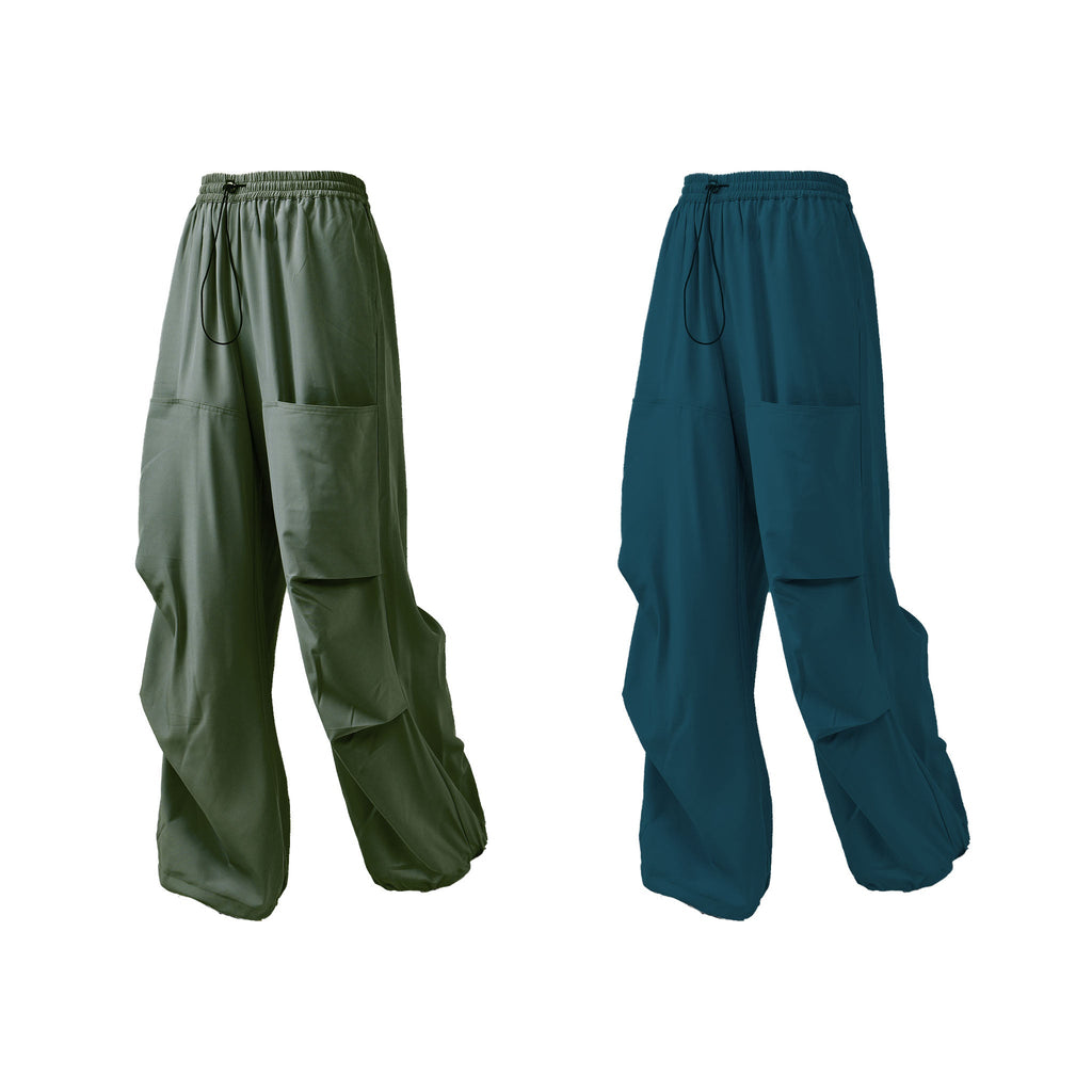 Air Parachute Pants Combo - Olive & Blue - I Z F