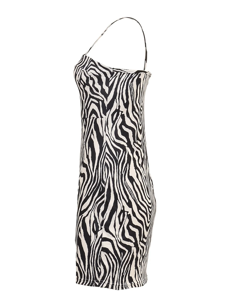 Animal Print Mini Dress - I Z F