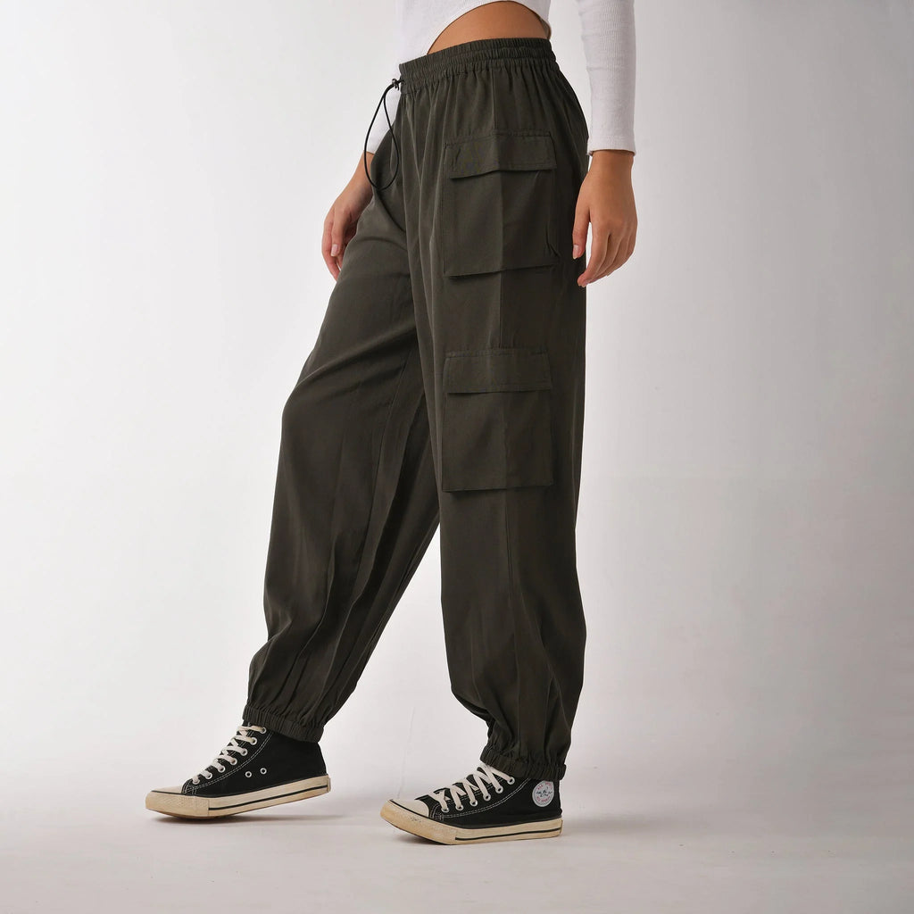 Baggy Cargo Air Parachute Pants - I Z F