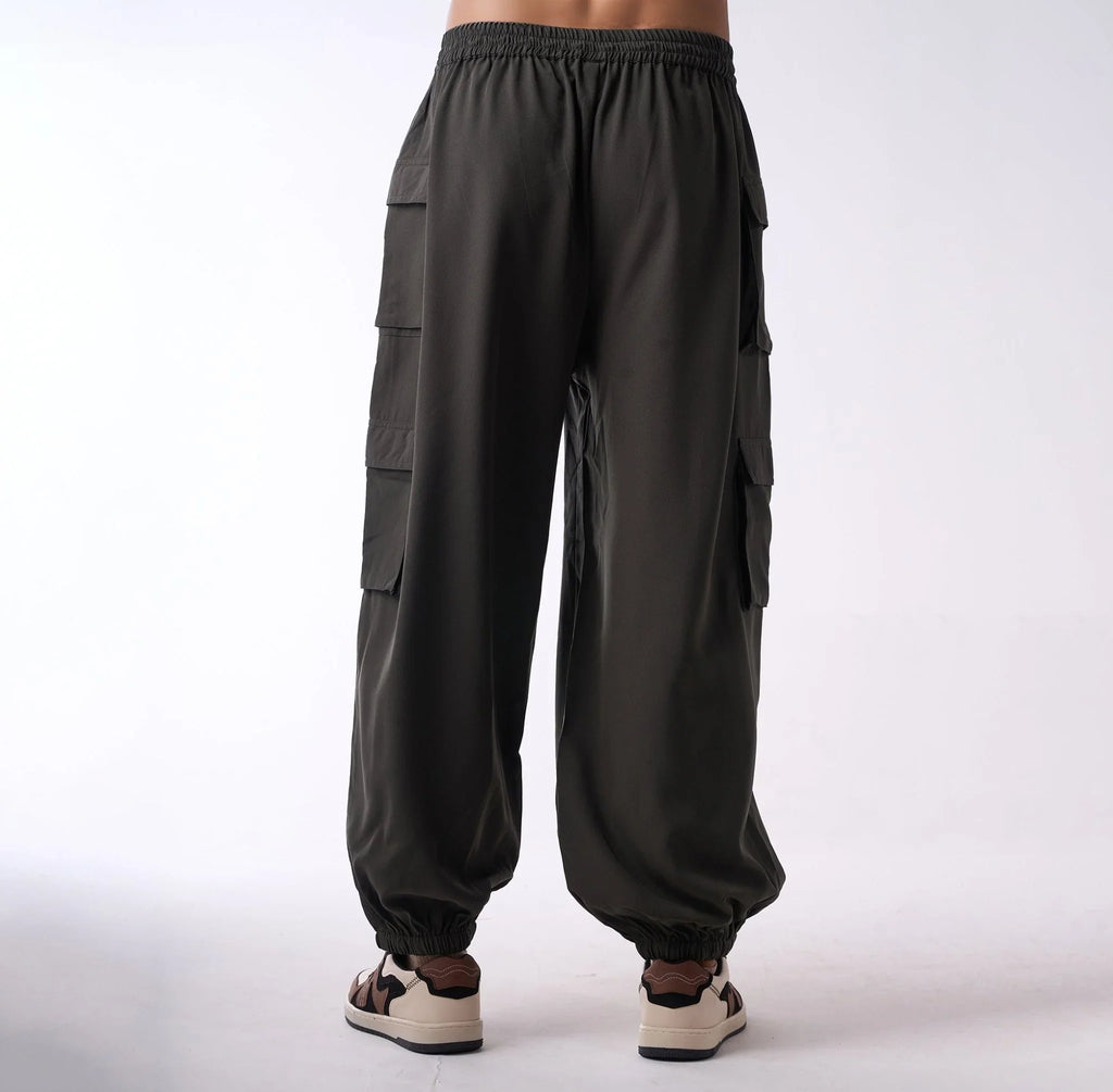 Baggy cargo air parachute pants - I Z F