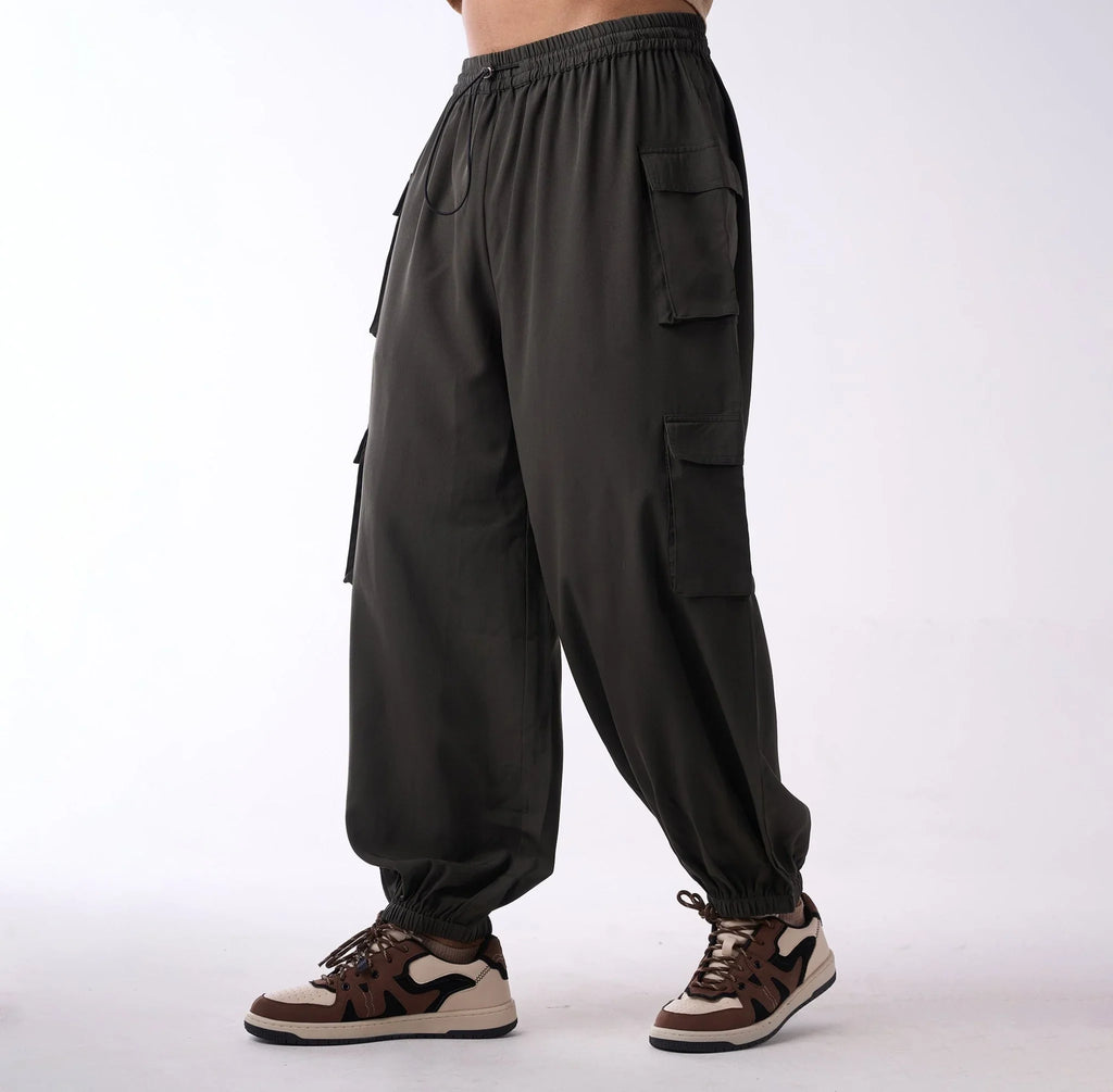 Baggy cargo air parachute pants - I Z F