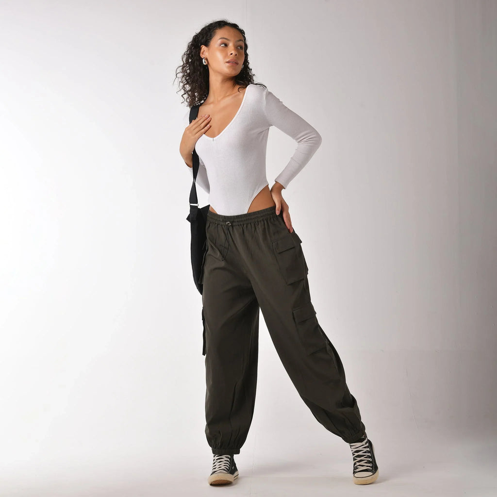 Baggy Cargo Air Parachute Pants - I Z F