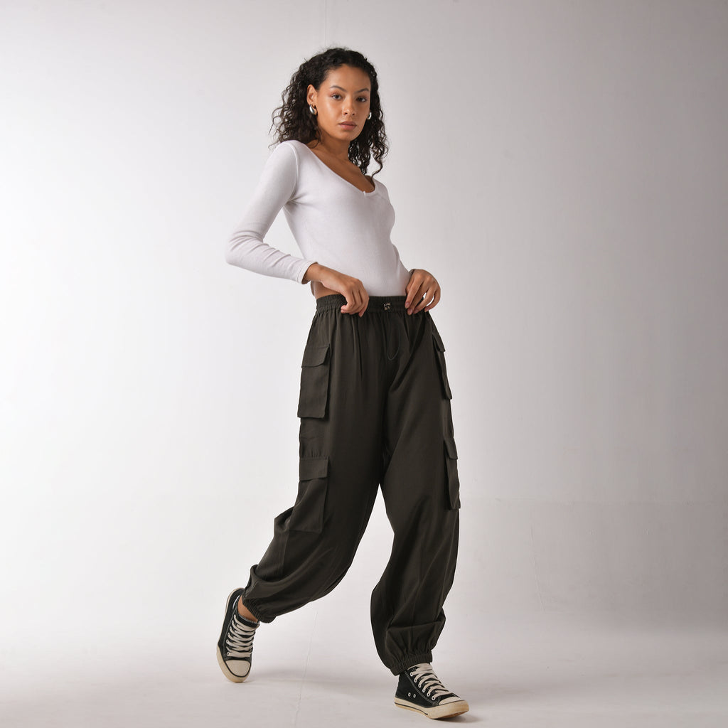 Baggy Cargo Air Parachute Pants - I Z F