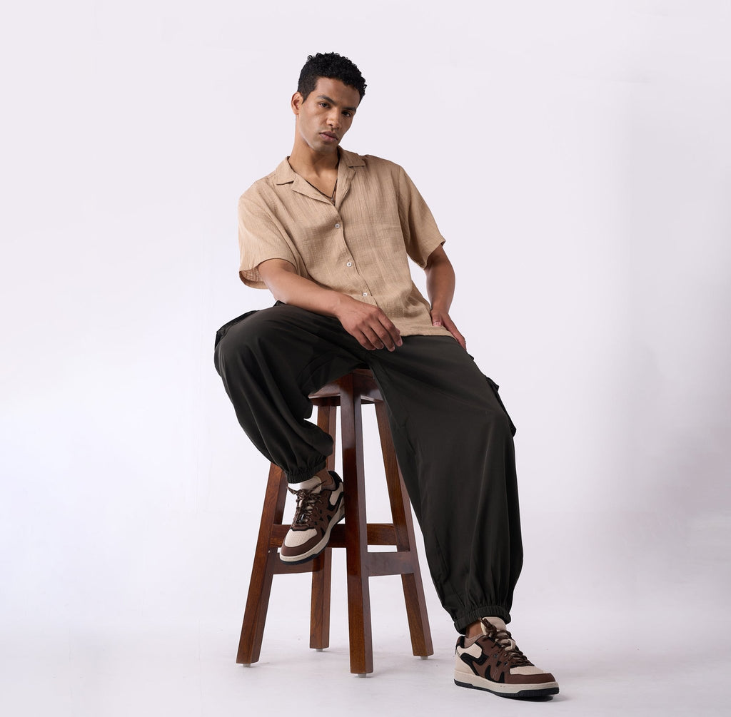 Baggy cargo air parachute pants - I Z F