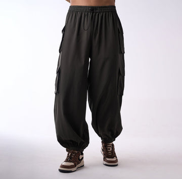 Baggy cargo air parachute pants - I Z F