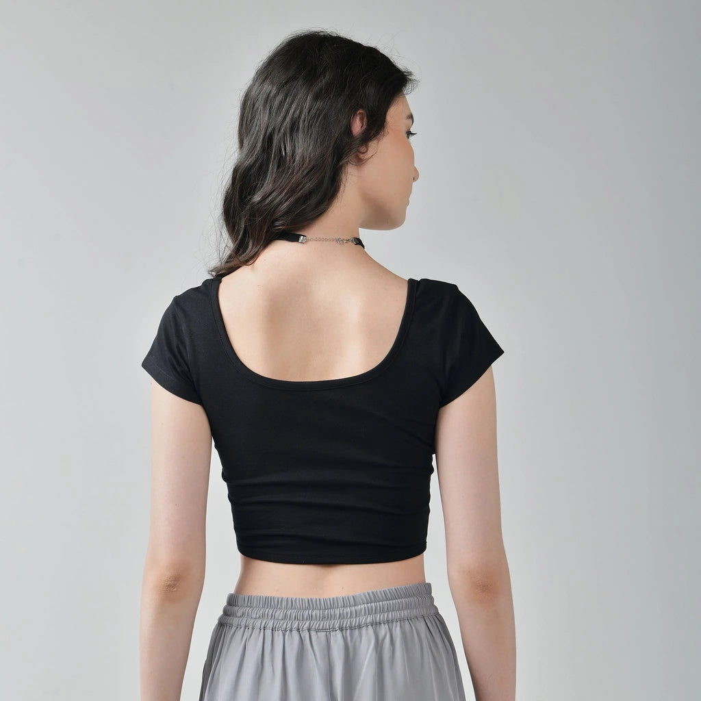 Baggy Jeans & Corset Crop Top - I Z F