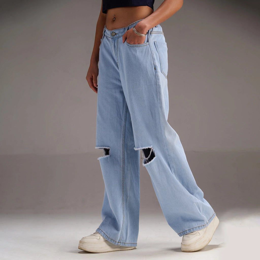 Baggy Wide leg Jeans - I Z F