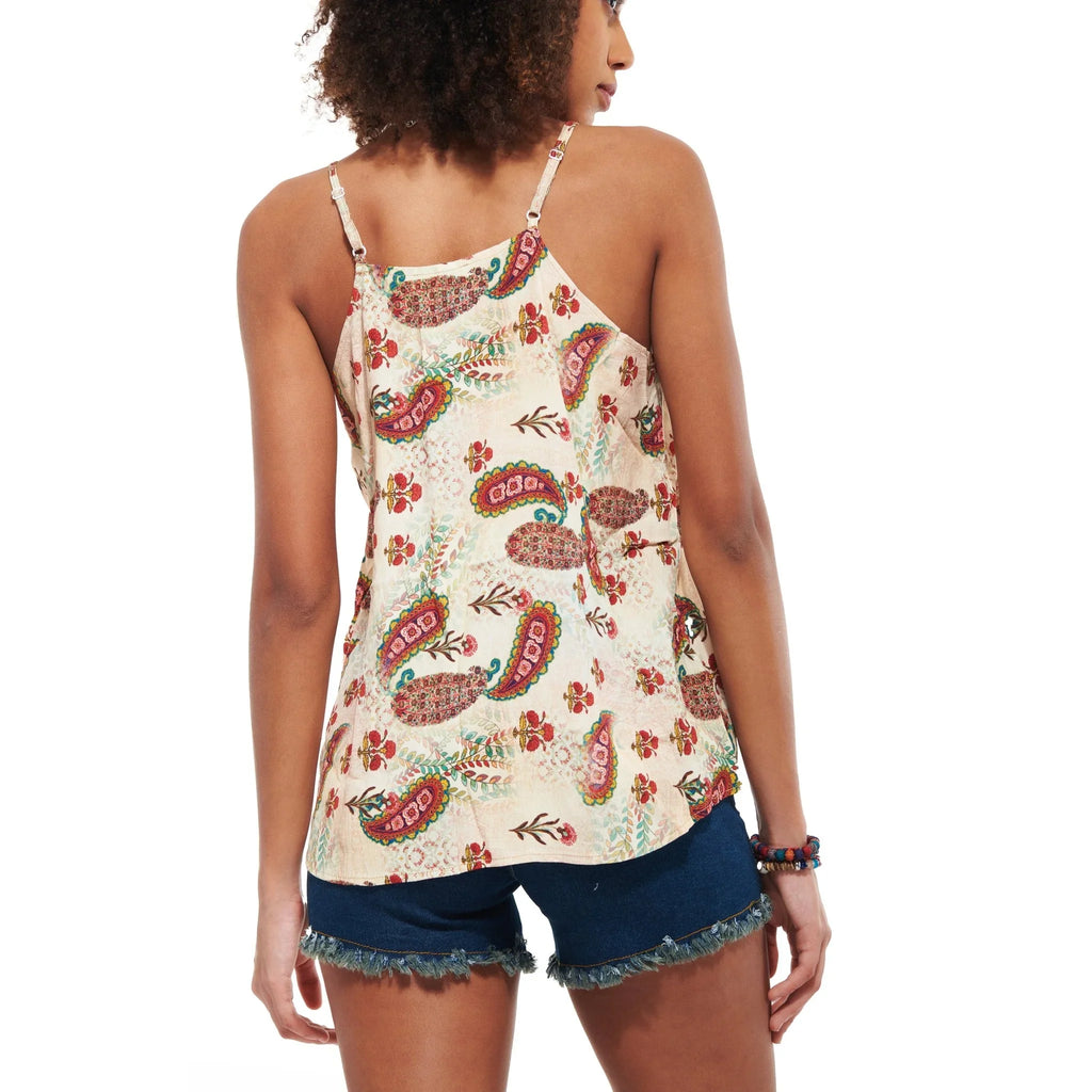 Beige Indie Top - I Z F