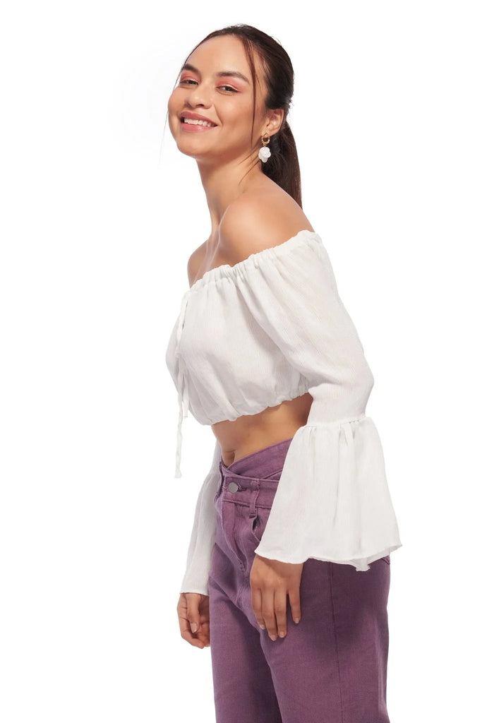 Bell sleeve Crinkle Top - I Z F
