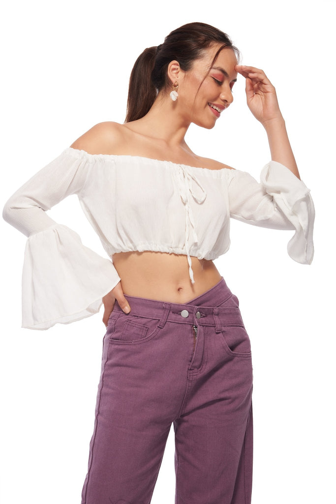 Bell sleeve Crinkle Top - I Z F