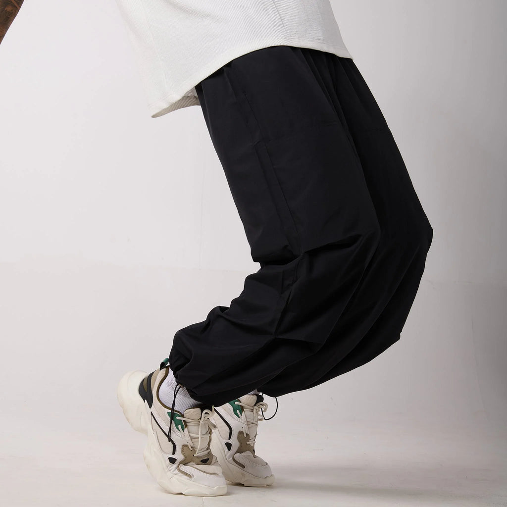 Black Air Parachute Pants - I Z F