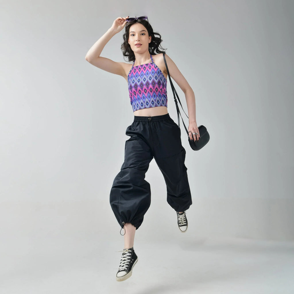 Black Air Parachute Pants - I Z F