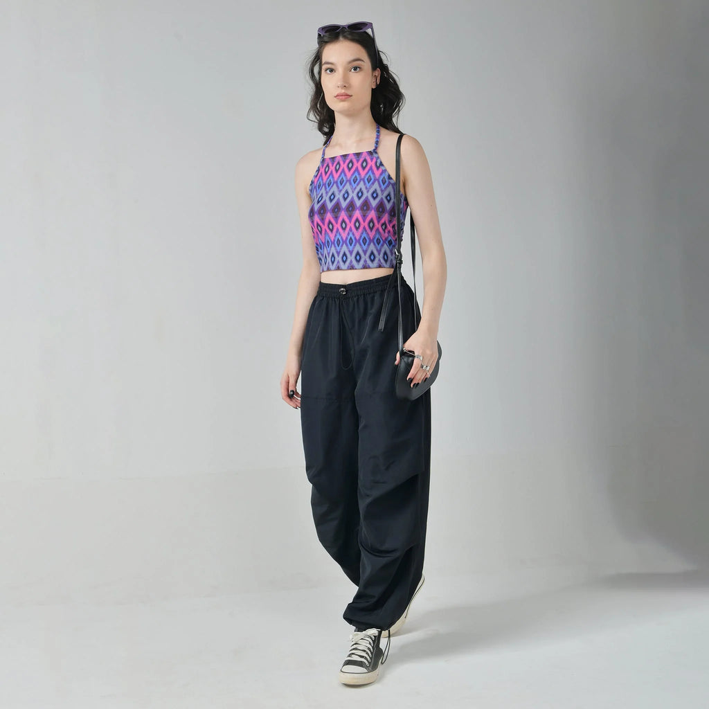 Black Air Parachute Pants - I Z F