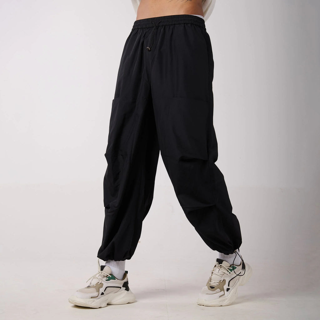 Black Air Parachute Pants - I Z F