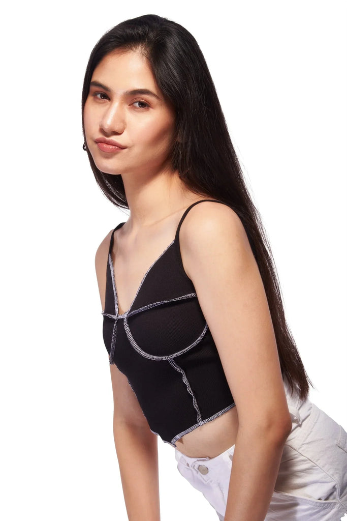 Black Camisole Top - I Z F