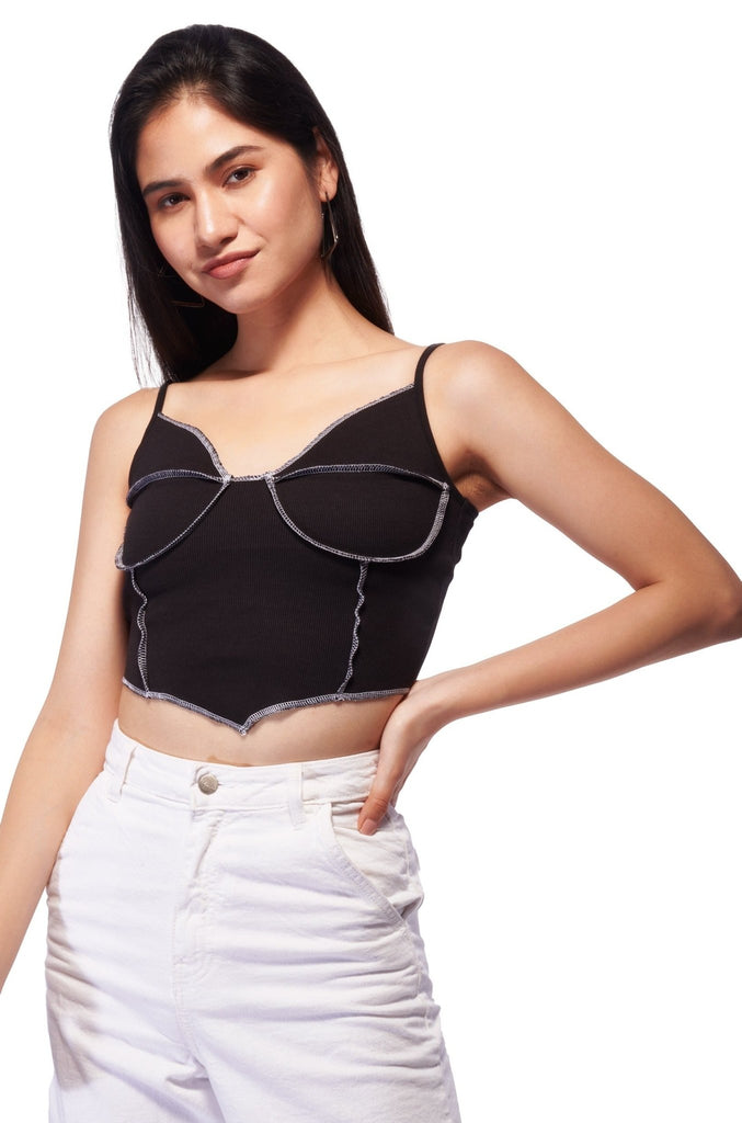 Black Camisole Top - I Z F