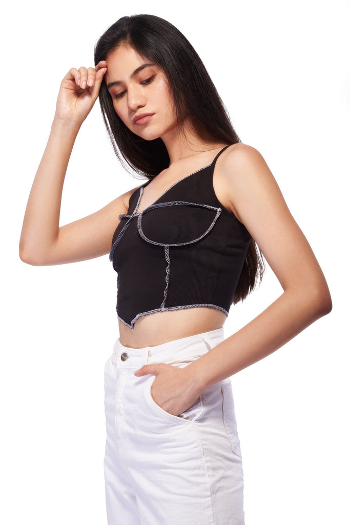 Black Camisole Top - I Z F