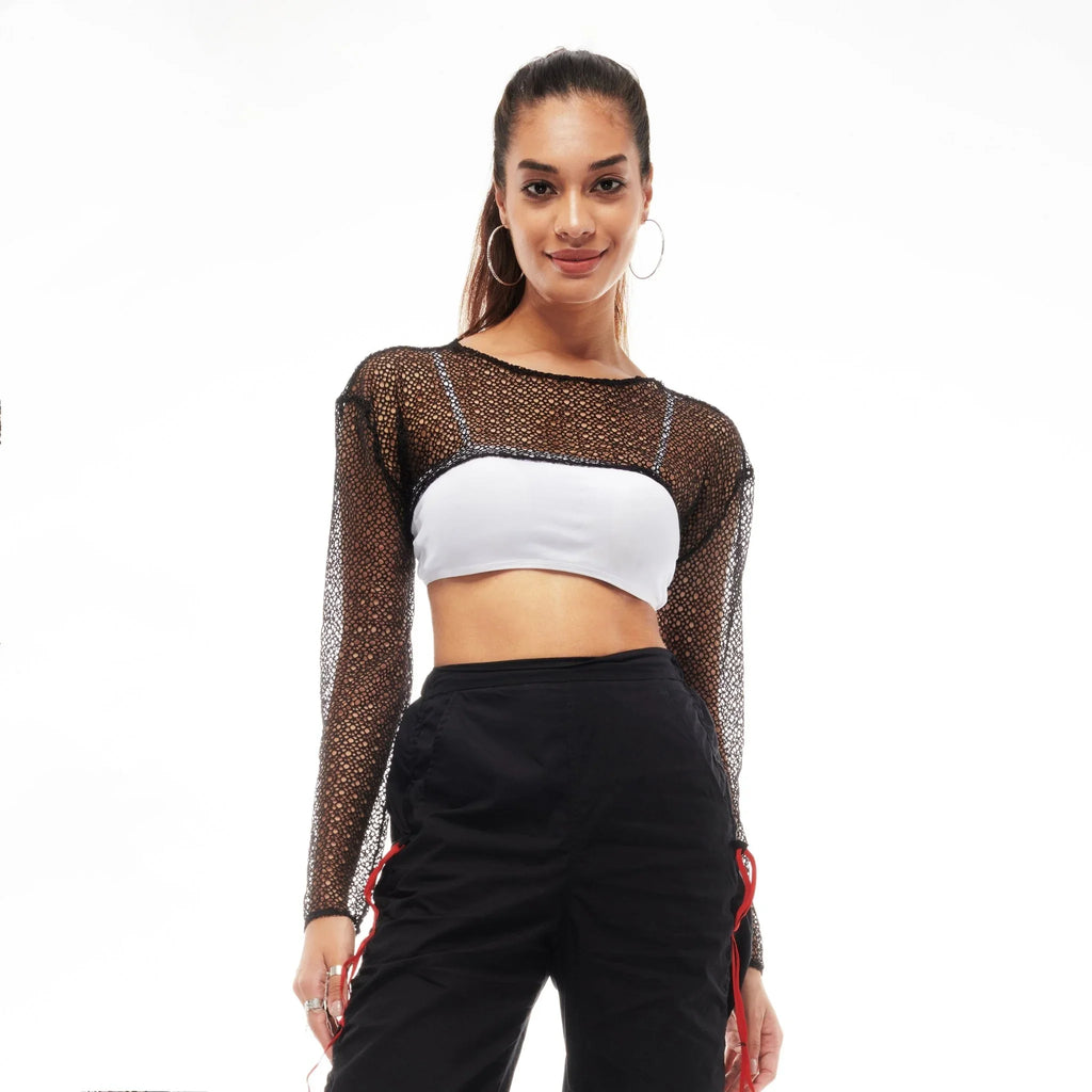 Black Crochet Sleeves - I Z F