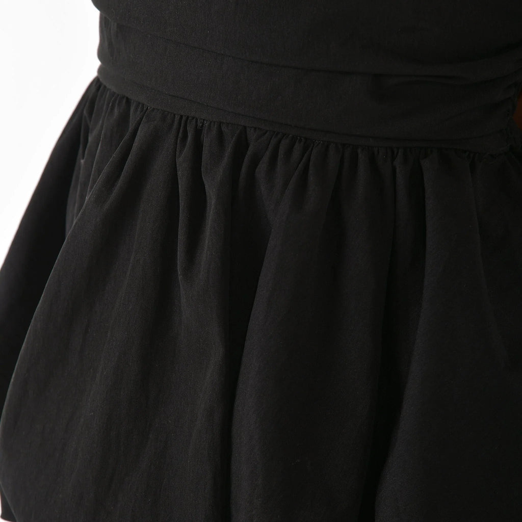 Black Off - shoulder Bubble Top - I Z F