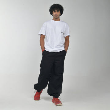 Black Oversized Parachute Pants - I Z F