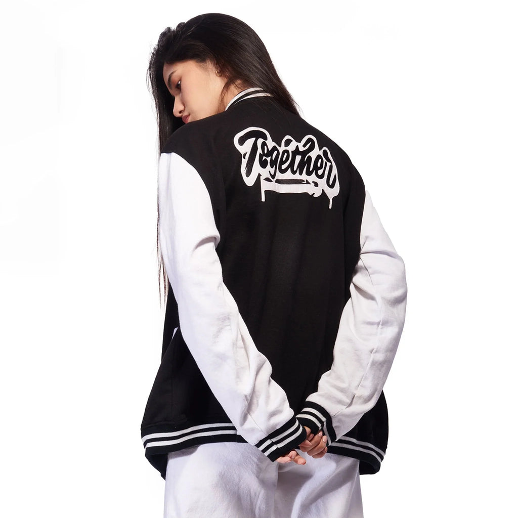Black Unisex Varsity Jacket - I Z F
