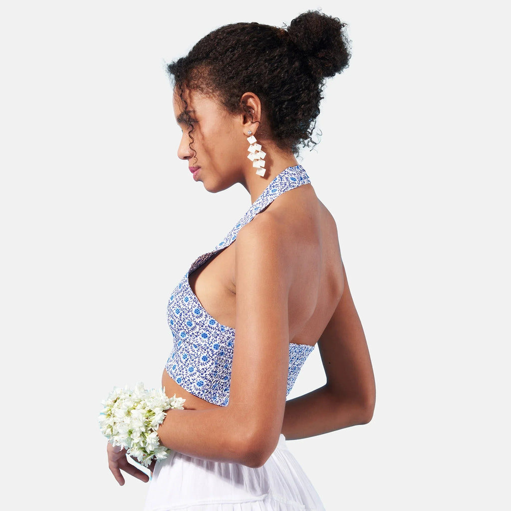 Blue Indie Halter Top - I Z F