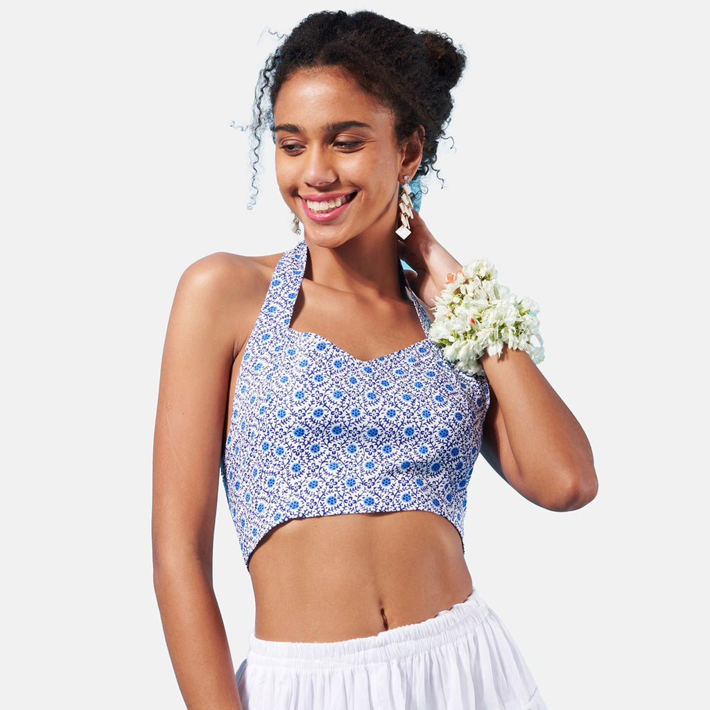 Blue Indie Halter Top - I Z F