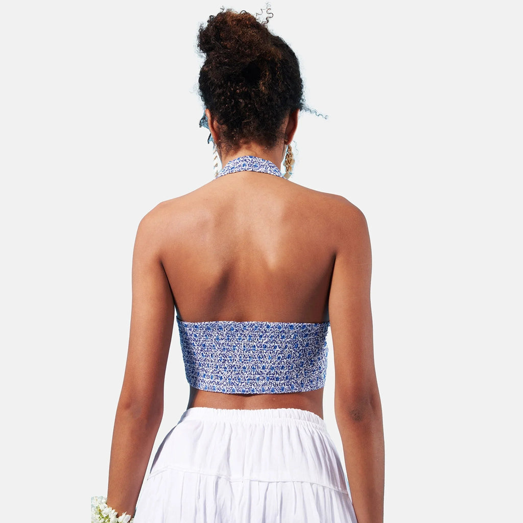 Blue Indie Halter Top - I Z F