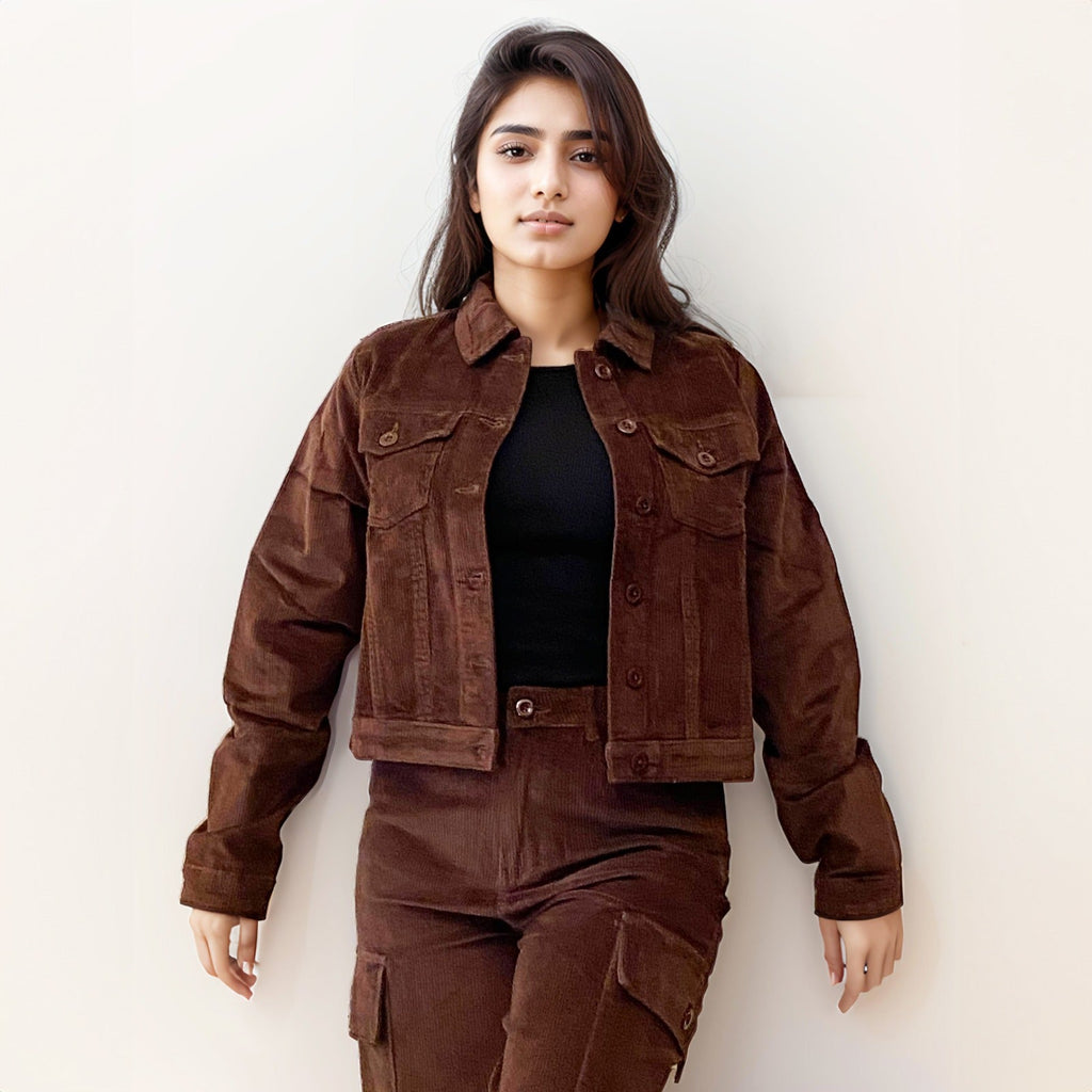 Brown Corduroy Vintage Jacket - I Z F