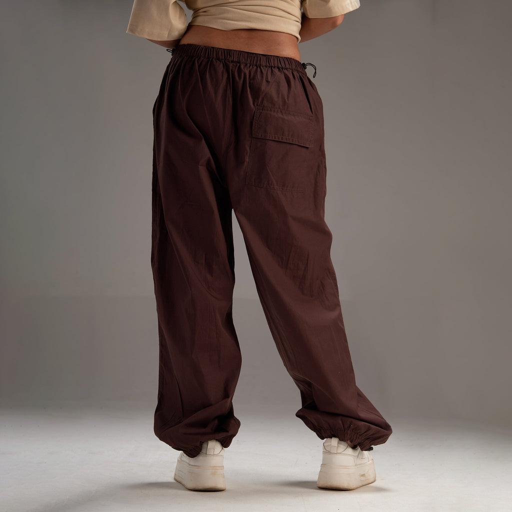 Brown Parachute Pants - I Z F