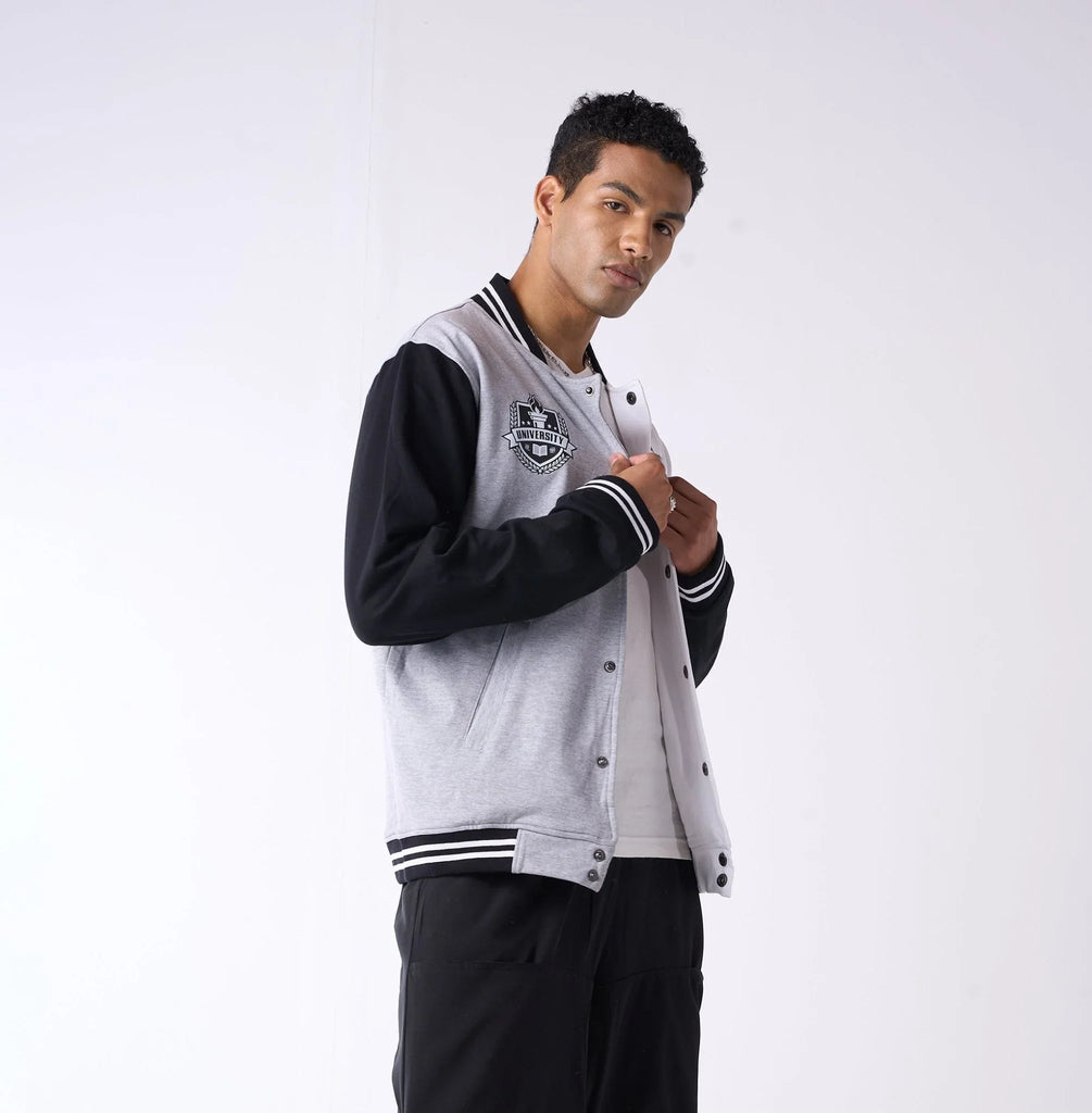 Colour blocked varsity jacket - I Z F