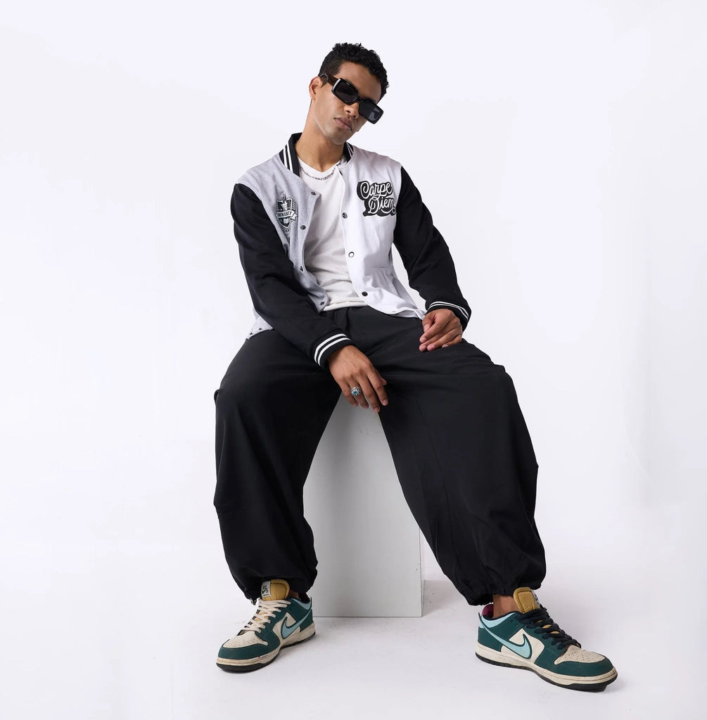 Colour blocked varsity jacket - I Z F