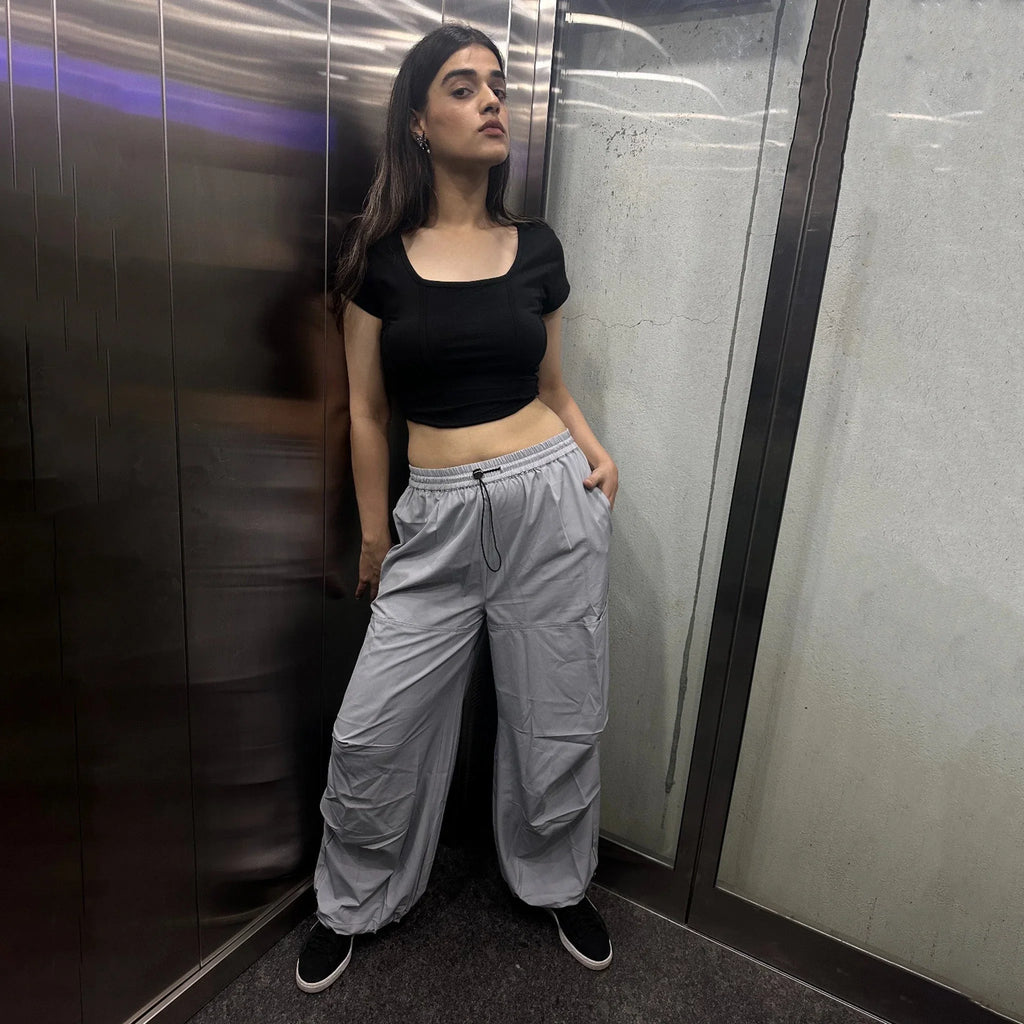 Corset Crop Top - Black - I Z F