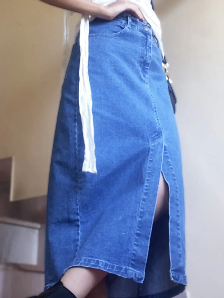 Denim Skirt Combo - I Z F