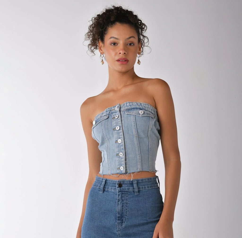 Denim top - I Z F